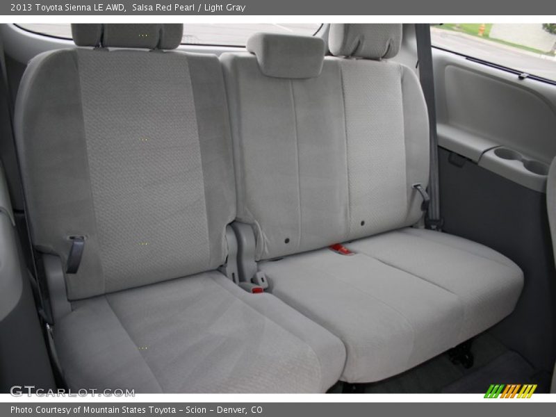 Salsa Red Pearl / Light Gray 2013 Toyota Sienna LE AWD