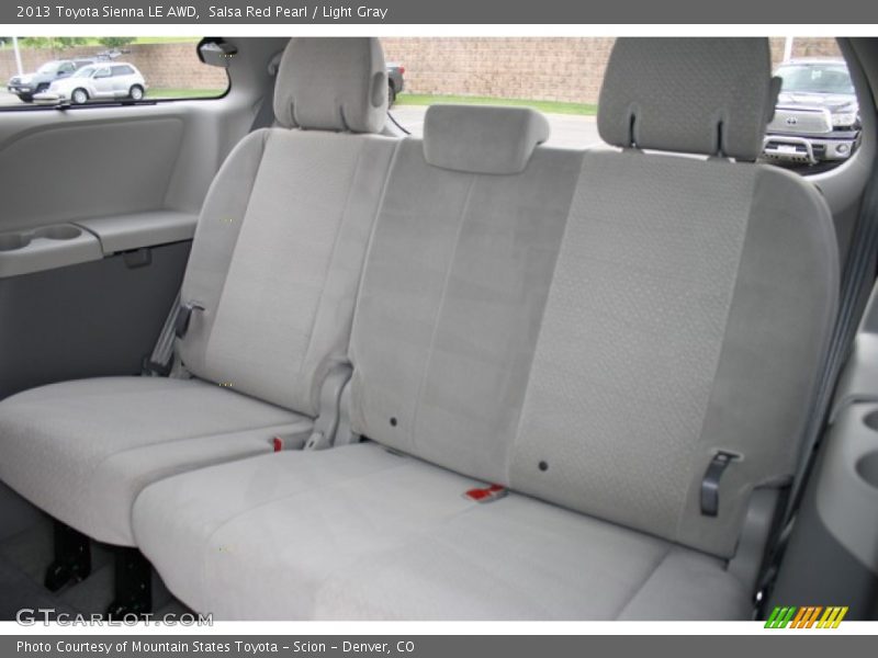 Salsa Red Pearl / Light Gray 2013 Toyota Sienna LE AWD