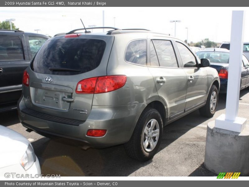 Natural Khaki / Beige 2009 Hyundai Santa Fe GLS 4WD