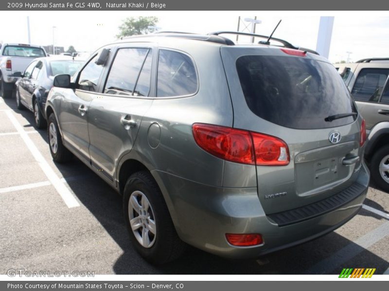 Natural Khaki / Beige 2009 Hyundai Santa Fe GLS 4WD