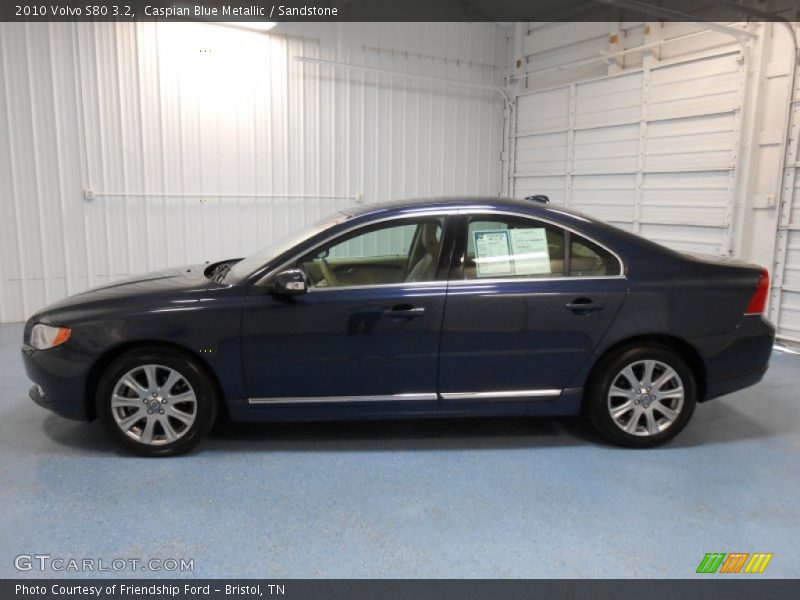 Caspian Blue Metallic / Sandstone 2010 Volvo S80 3.2