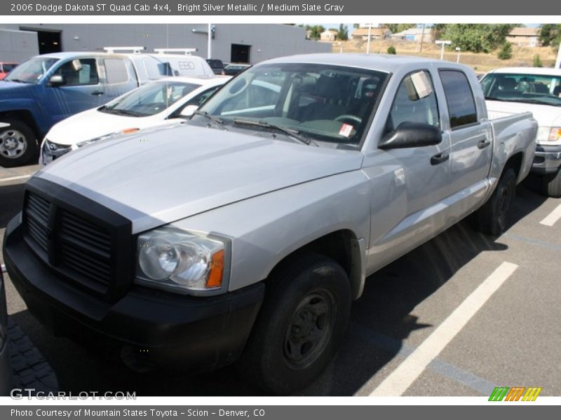 Bright Silver Metallic / Medium Slate Gray 2006 Dodge Dakota ST Quad Cab 4x4