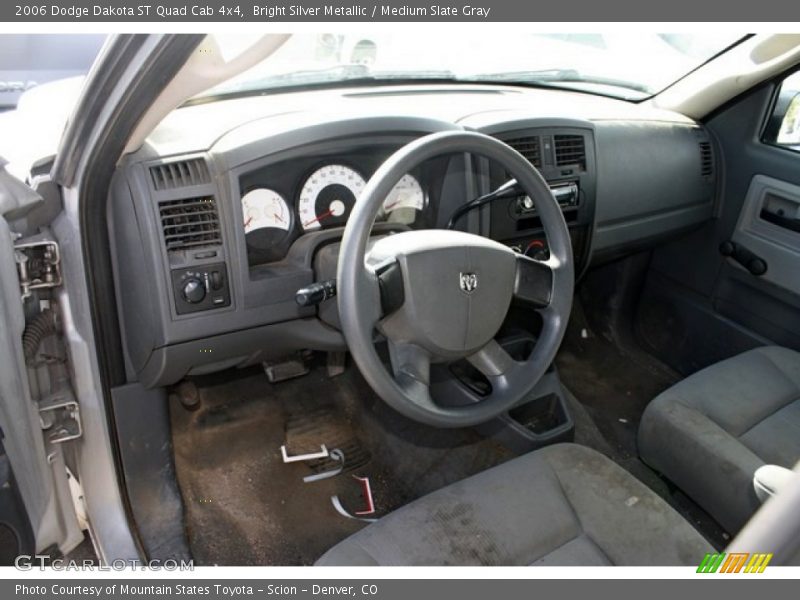 Bright Silver Metallic / Medium Slate Gray 2006 Dodge Dakota ST Quad Cab 4x4