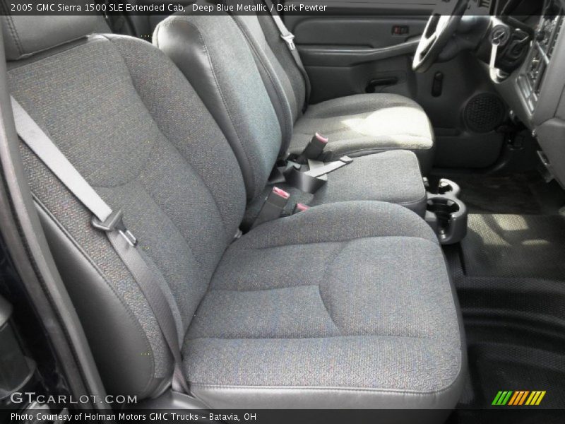 Deep Blue Metallic / Dark Pewter 2005 GMC Sierra 1500 SLE Extended Cab