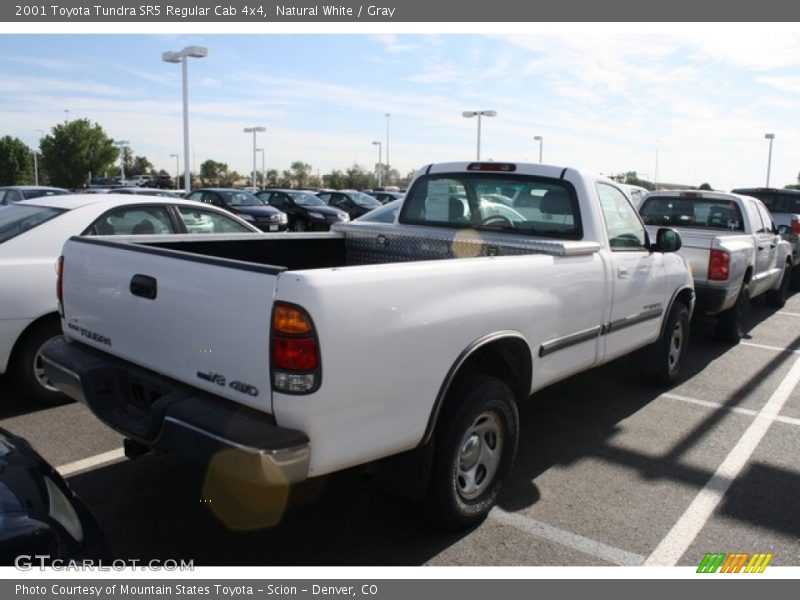 Natural White / Gray 2001 Toyota Tundra SR5 Regular Cab 4x4