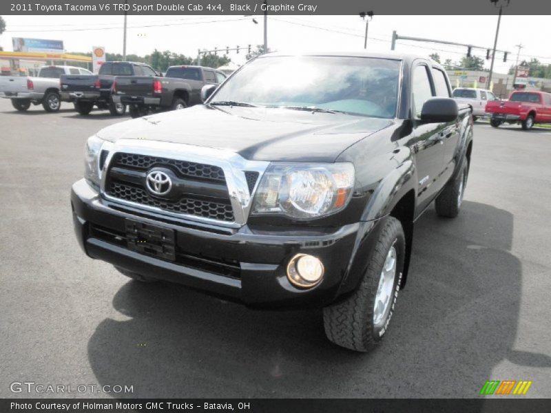 Black / Graphite Gray 2011 Toyota Tacoma V6 TRD Sport Double Cab 4x4