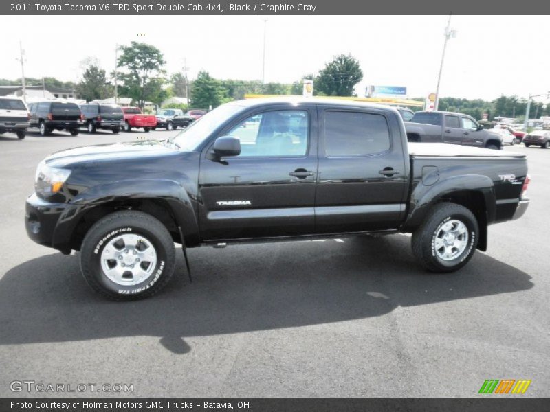 Black / Graphite Gray 2011 Toyota Tacoma V6 TRD Sport Double Cab 4x4