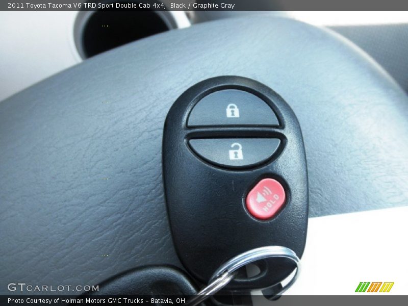 Black / Graphite Gray 2011 Toyota Tacoma V6 TRD Sport Double Cab 4x4