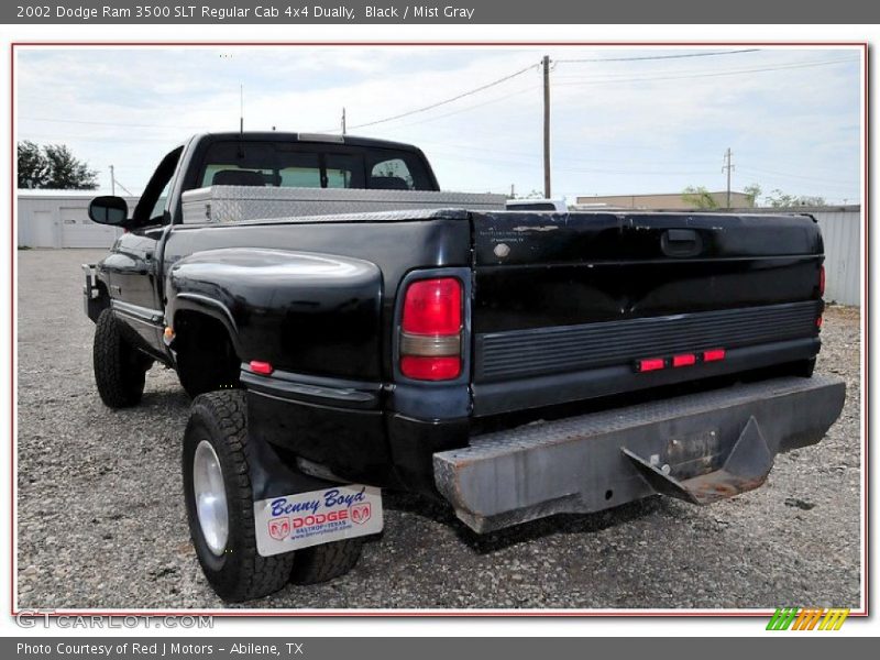 Black / Mist Gray 2002 Dodge Ram 3500 SLT Regular Cab 4x4 Dually