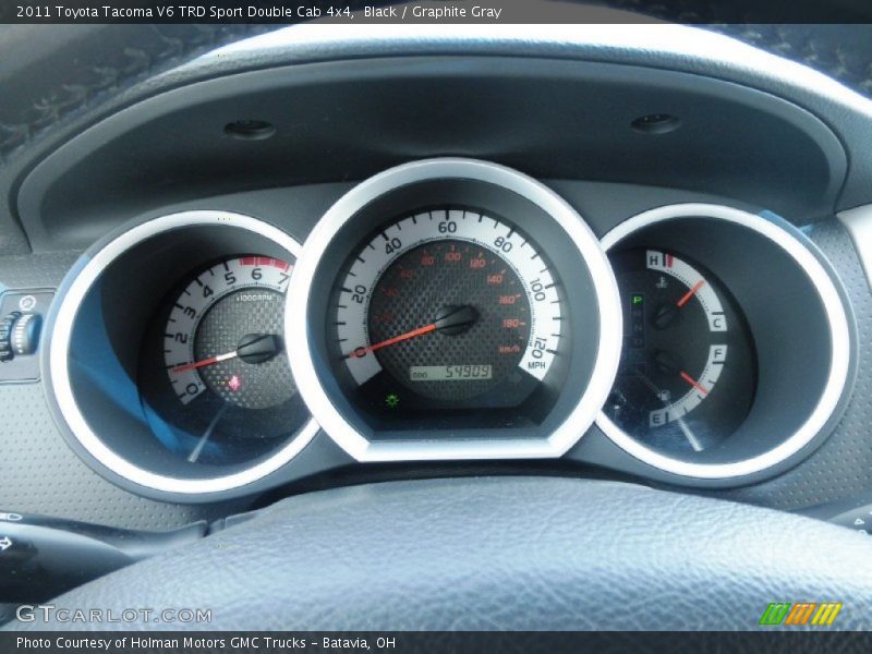 Black / Graphite Gray 2011 Toyota Tacoma V6 TRD Sport Double Cab 4x4