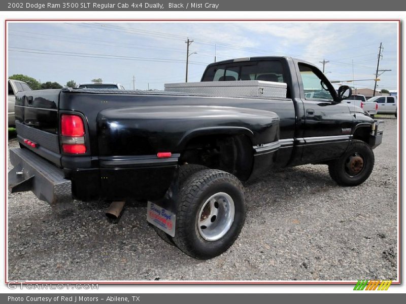 Black / Mist Gray 2002 Dodge Ram 3500 SLT Regular Cab 4x4 Dually