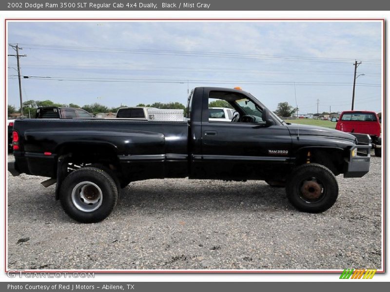Black / Mist Gray 2002 Dodge Ram 3500 SLT Regular Cab 4x4 Dually