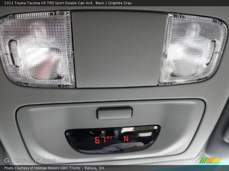 Black / Graphite Gray 2011 Toyota Tacoma V6 TRD Sport Double Cab 4x4