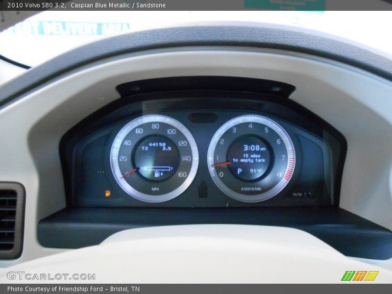 Caspian Blue Metallic / Sandstone 2010 Volvo S80 3.2