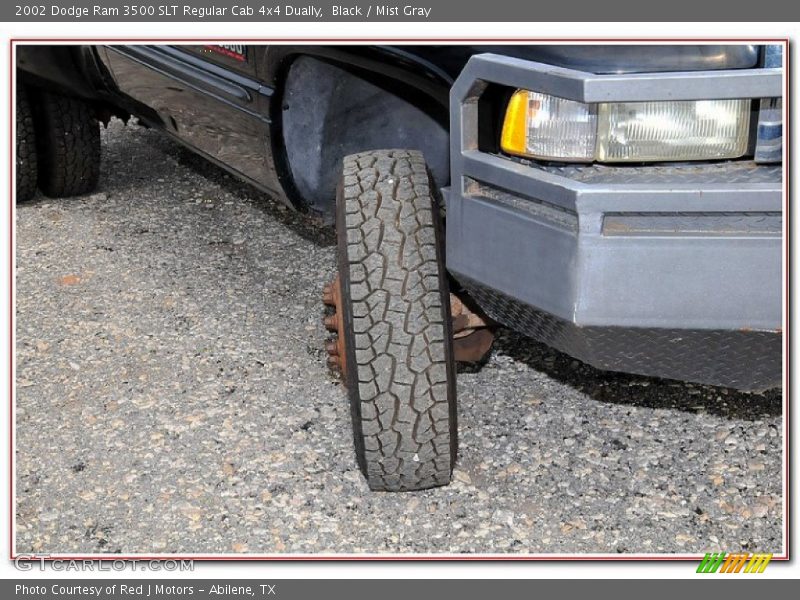 Black / Mist Gray 2002 Dodge Ram 3500 SLT Regular Cab 4x4 Dually