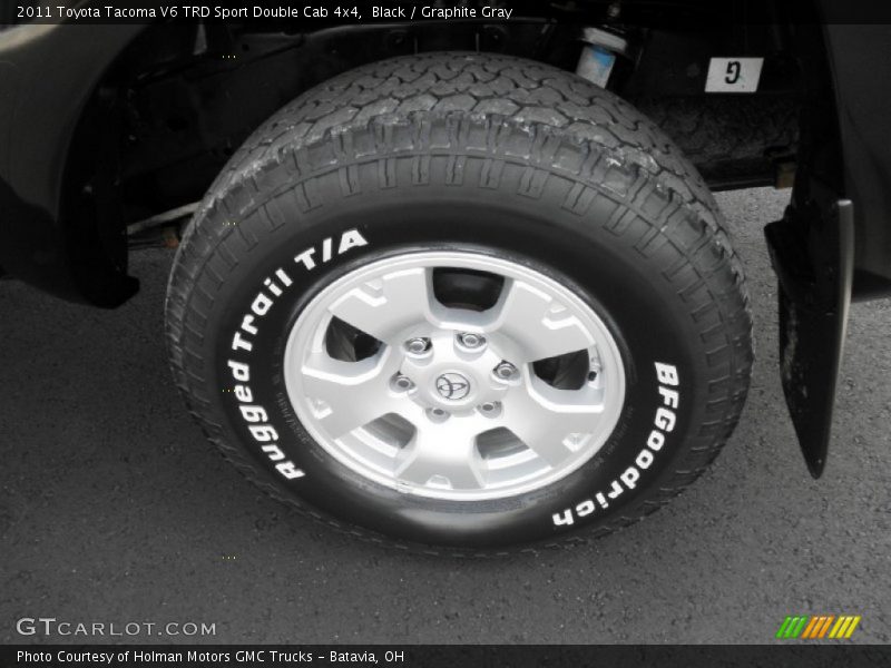 Black / Graphite Gray 2011 Toyota Tacoma V6 TRD Sport Double Cab 4x4