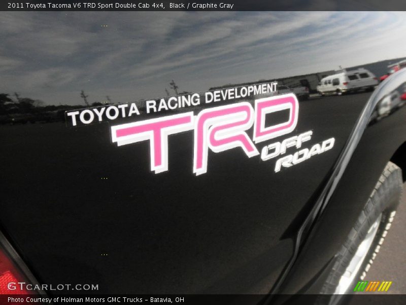 Black / Graphite Gray 2011 Toyota Tacoma V6 TRD Sport Double Cab 4x4