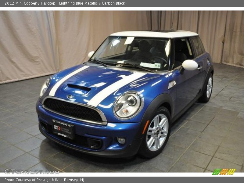Lightning Blue Metallic / Carbon Black 2012 Mini Cooper S Hardtop