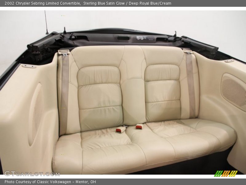 Rear Seat of 2002 Sebring Limited Convertible
