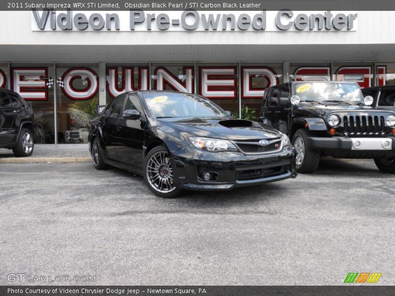Obsidian Black Pearl / STI Carbon Black Leather 2011 Subaru Impreza WRX STi Limited