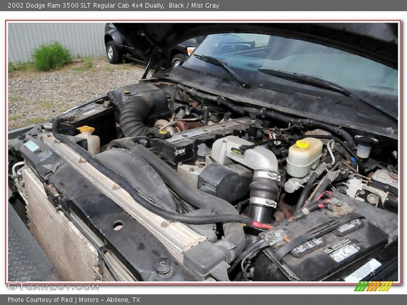 Black / Mist Gray 2002 Dodge Ram 3500 SLT Regular Cab 4x4 Dually