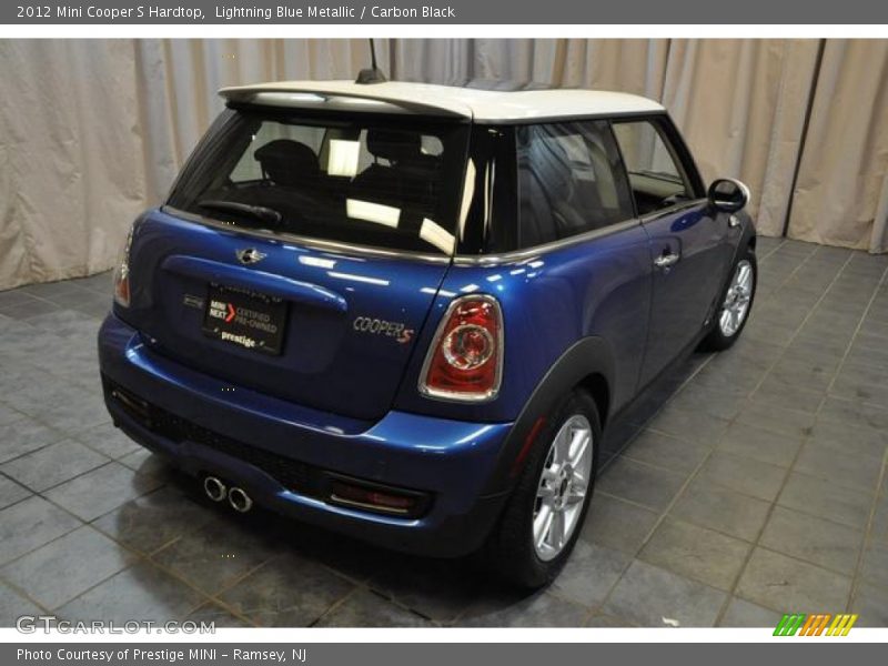 Lightning Blue Metallic / Carbon Black 2012 Mini Cooper S Hardtop
