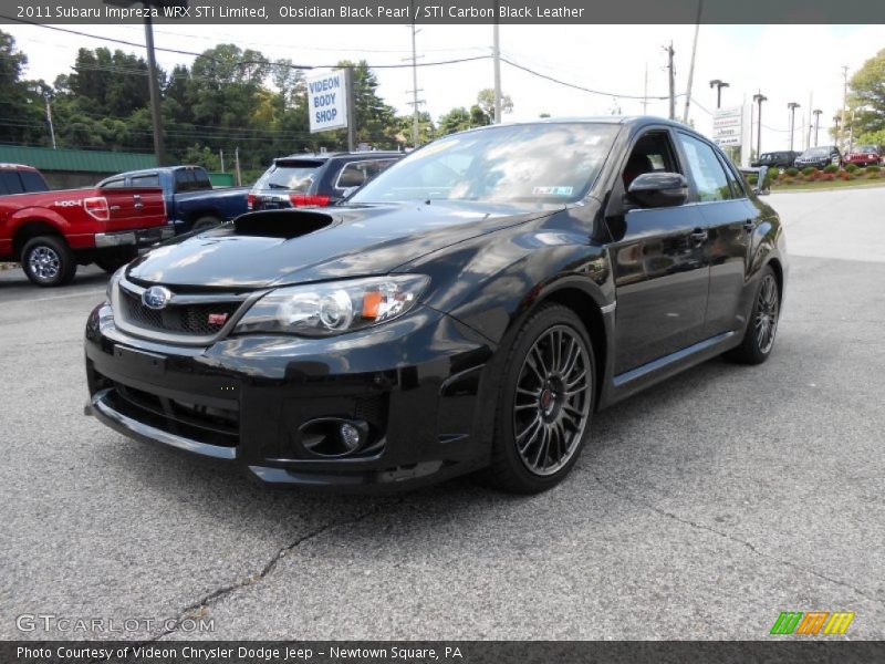 Obsidian Black Pearl / STI Carbon Black Leather 2011 Subaru Impreza WRX STi Limited