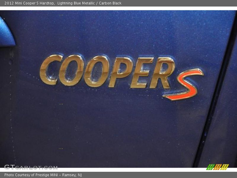 Lightning Blue Metallic / Carbon Black 2012 Mini Cooper S Hardtop