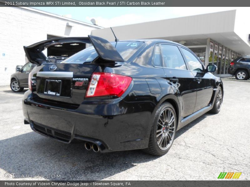 Obsidian Black Pearl / STI Carbon Black Leather 2011 Subaru Impreza WRX STi Limited