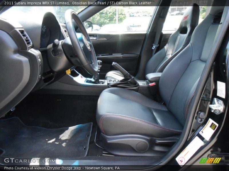 Front Seat of 2011 Impreza WRX STi Limited