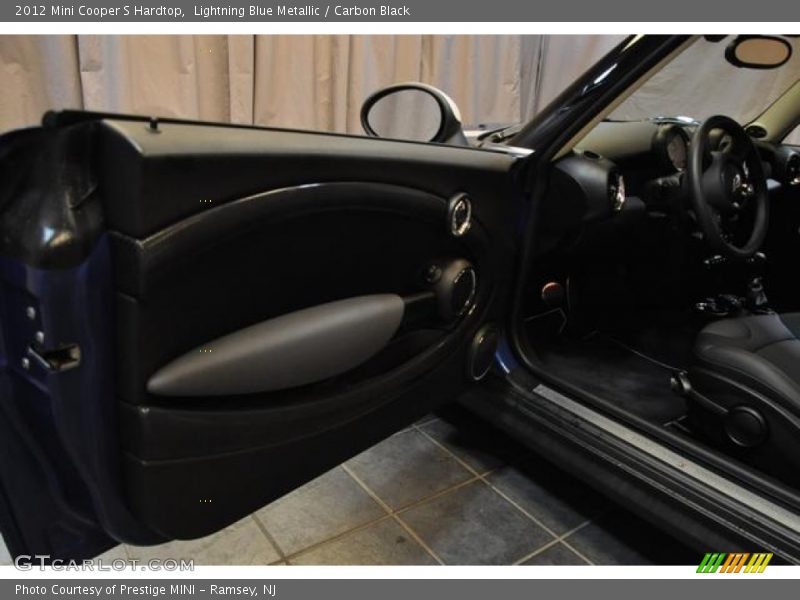 Lightning Blue Metallic / Carbon Black 2012 Mini Cooper S Hardtop