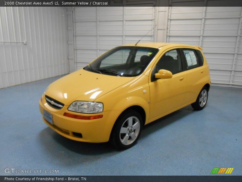 Summer Yellow / Charcoal 2008 Chevrolet Aveo Aveo5 LS
