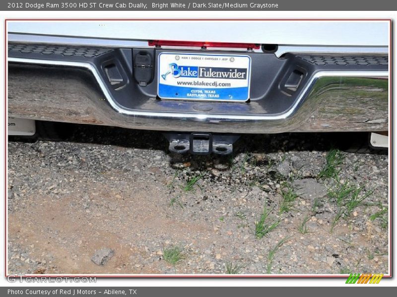 Bright White / Dark Slate/Medium Graystone 2012 Dodge Ram 3500 HD ST Crew Cab Dually