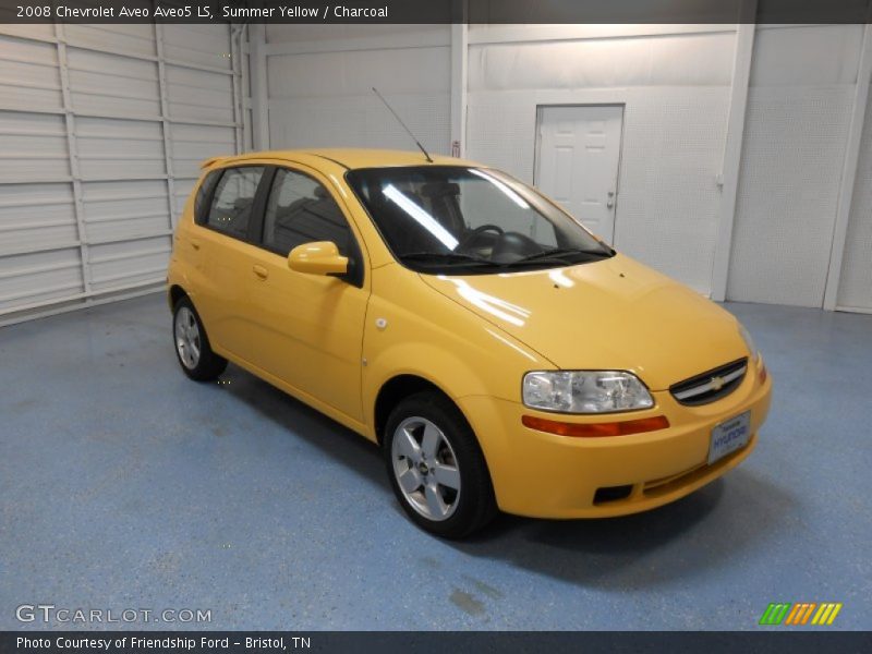 Summer Yellow / Charcoal 2008 Chevrolet Aveo Aveo5 LS