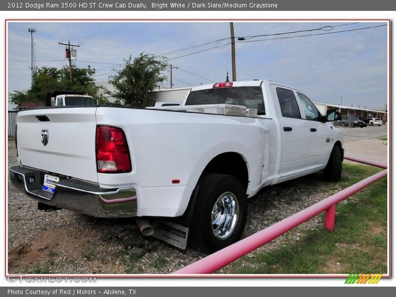 Bright White / Dark Slate/Medium Graystone 2012 Dodge Ram 3500 HD ST Crew Cab Dually