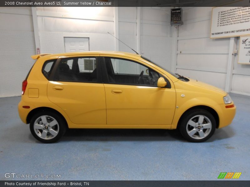 Summer Yellow / Charcoal 2008 Chevrolet Aveo Aveo5 LS