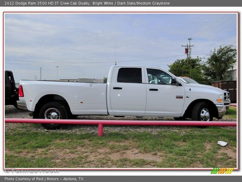 Bright White / Dark Slate/Medium Graystone 2012 Dodge Ram 3500 HD ST Crew Cab Dually