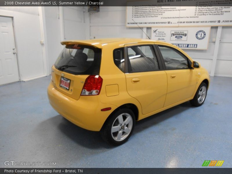 Summer Yellow / Charcoal 2008 Chevrolet Aveo Aveo5 LS