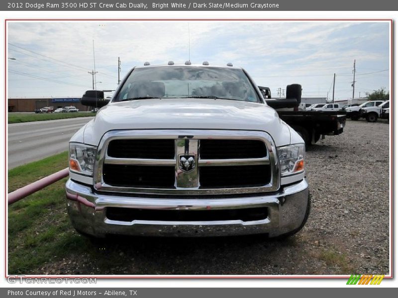 Bright White / Dark Slate/Medium Graystone 2012 Dodge Ram 3500 HD ST Crew Cab Dually