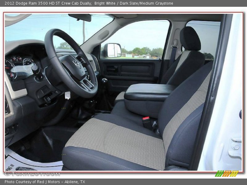 Bright White / Dark Slate/Medium Graystone 2012 Dodge Ram 3500 HD ST Crew Cab Dually