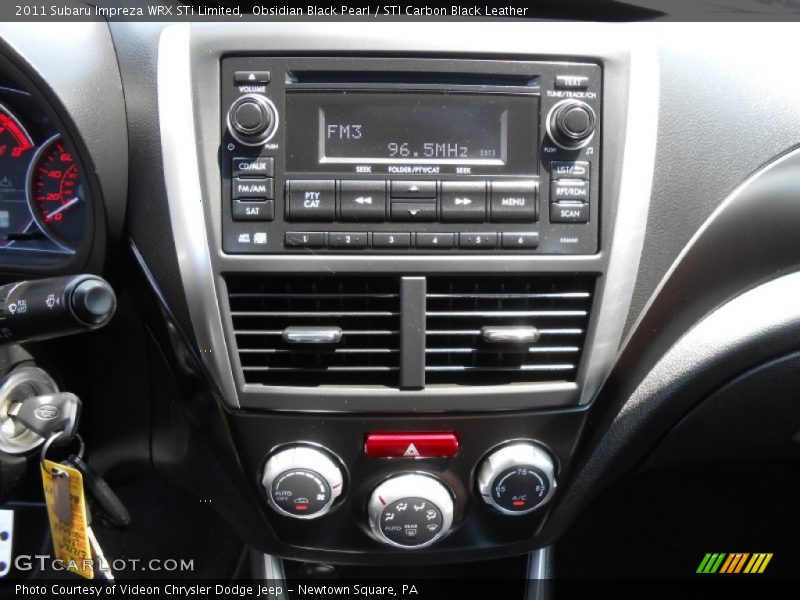 Obsidian Black Pearl / STI Carbon Black Leather 2011 Subaru Impreza WRX STi Limited