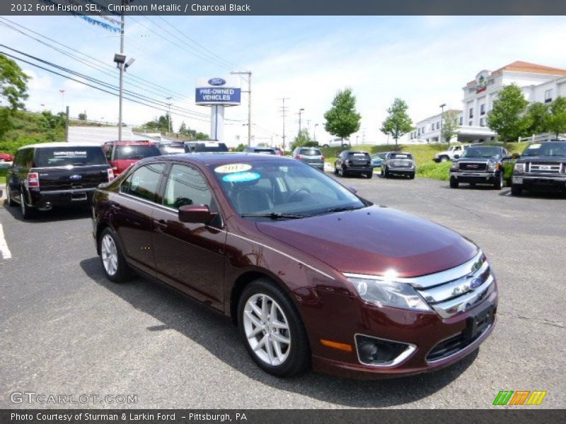 Cinnamon Metallic / Charcoal Black 2012 Ford Fusion SEL