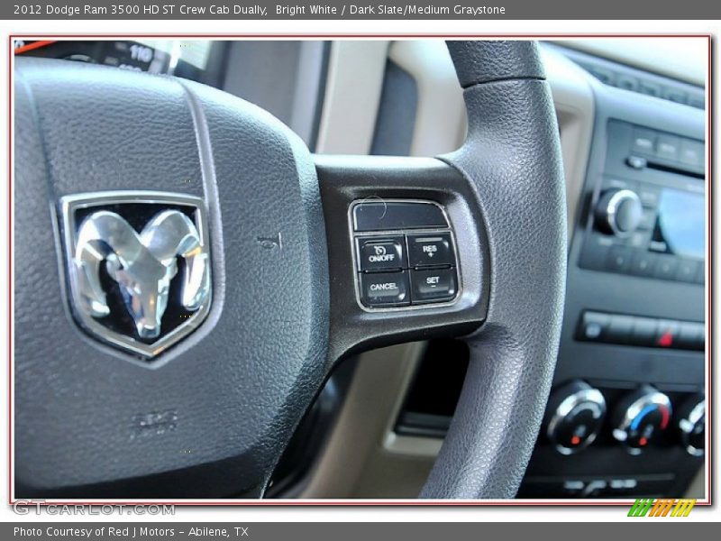 Bright White / Dark Slate/Medium Graystone 2012 Dodge Ram 3500 HD ST Crew Cab Dually