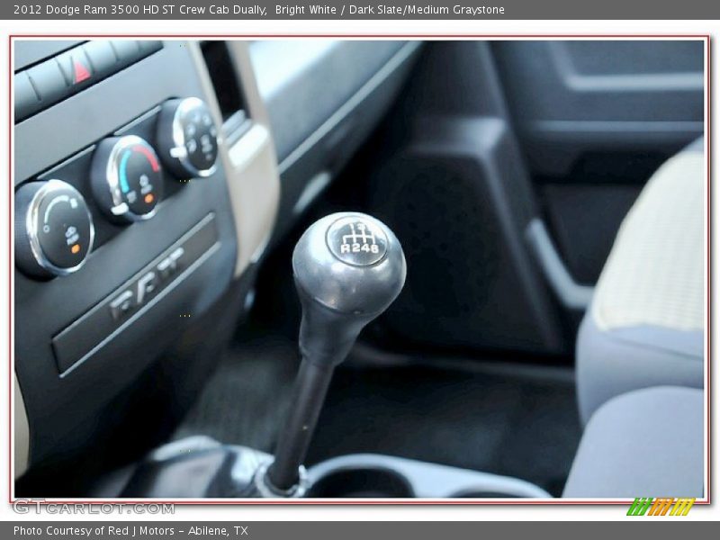 Bright White / Dark Slate/Medium Graystone 2012 Dodge Ram 3500 HD ST Crew Cab Dually