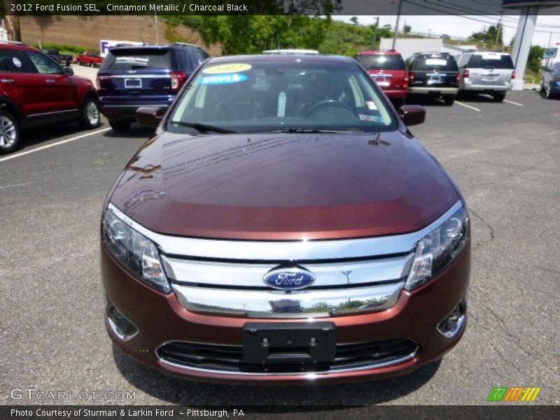 Cinnamon Metallic / Charcoal Black 2012 Ford Fusion SEL