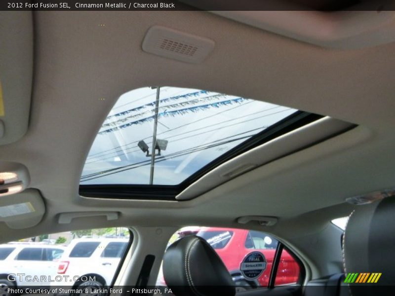 Cinnamon Metallic / Charcoal Black 2012 Ford Fusion SEL
