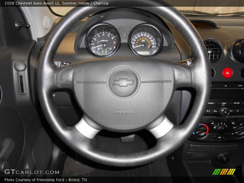 Summer Yellow / Charcoal 2008 Chevrolet Aveo Aveo5 LS