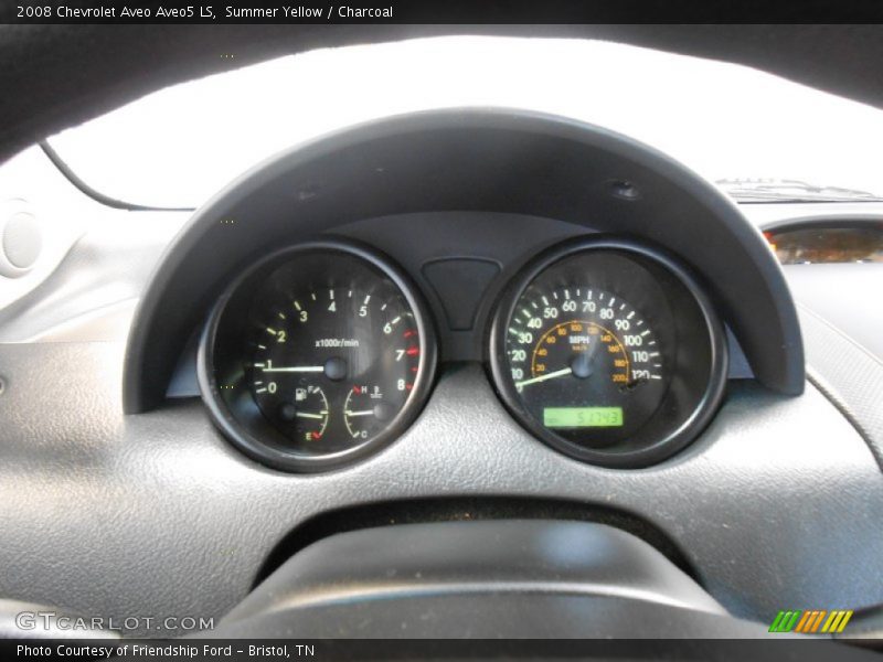 Summer Yellow / Charcoal 2008 Chevrolet Aveo Aveo5 LS