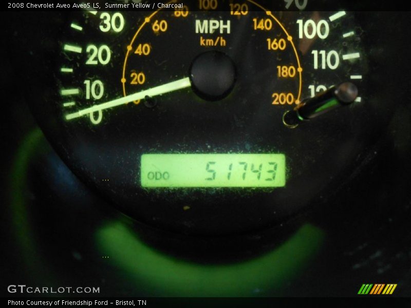 Summer Yellow / Charcoal 2008 Chevrolet Aveo Aveo5 LS