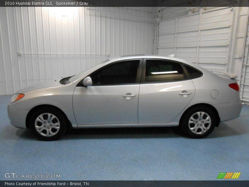 Quicksilver / Gray 2010 Hyundai Elantra GLS